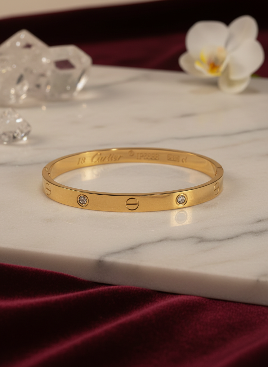 Cartier Cuff in elegant setting