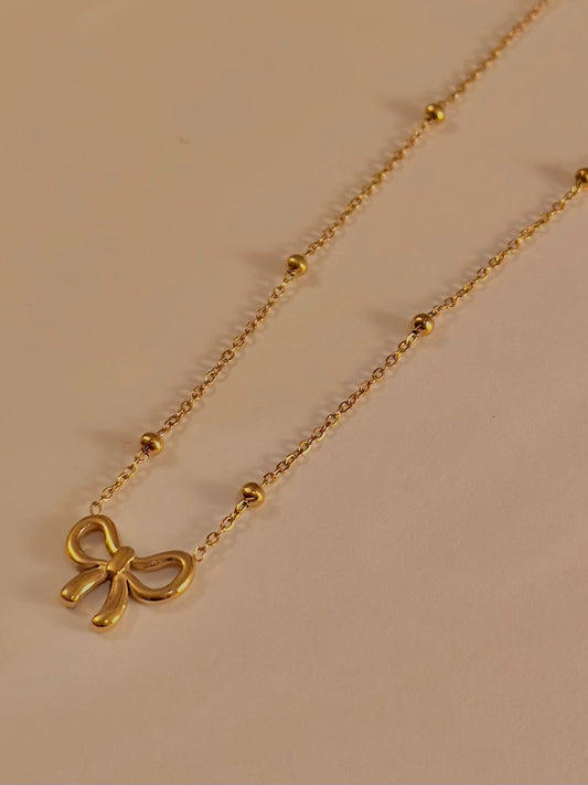 Bow Beaded Necklace 💫